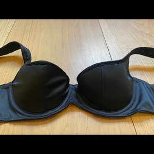Agent Provocateur Black Silk Push-Up Bra